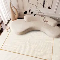 在飛比找松果購物優惠-北歐地毯 簡約輕奢風格可機洗客廳臥室床邊毯 (7.2折)