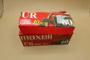 Maxell Audio Normal Bias UR 10 Pcs 10 -90 Min All Sealed Cassettes Lot