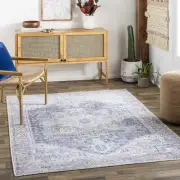 Area Rugs Nora Traditional Dark Brown Washable Mandala Area Rug