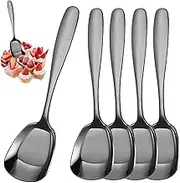 Square Head Stainless Steel Table Spoons,Square Head Stainless Steel Serving Spoons - Dinner Spoons,Serving Spoons,Thick Measuring Spoons, Dessert Spoons