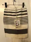 Runway the label stripe bodycon skirt size 12 new