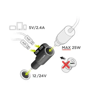 【TOMTOM】車用高速充電器（雙USB孔+延伸車充母座）⬇️ 全新 半價以下出清