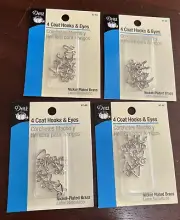 Lot of 4 packs - Dritz Coat Hooks & Eyes (4 sets per pack) - Free Shipping