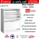 Artiss Shoe Cabinet Shoes Storage Rack 24 Pairs Wooden Organiser Shelf Cupboard