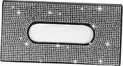 MUCKLILY Bling Car Visor Tissue Holder Stylish Rhinestone Napkin and Mask Storage Capacity Auto Accessory Keeps Tissues Neat and Organized for Drivers and Passengers