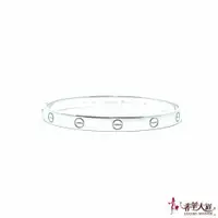 在飛比找PopChill優惠-[二手] CARTIER 卡地亞18白K LOVE手環 19