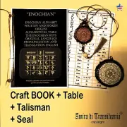 Antique Book Occult Enochian Magick Esoteric Art Manuscript Black Magic Language