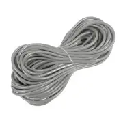 Faux Leather Cord Round Leather String, 3mm x 10m, Gray