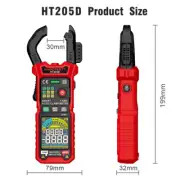 HABOTEST HT205 Clamp Meter AC DC Current 600A Voltage CAT III 600V True RMS