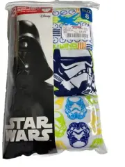 NIP DISNEY BOYS 3 MULTI STAR WARS BRIEF UNDERWEAR Storm Trooper SIZE 8