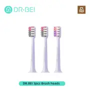 DR.BEI 3Pcs Electric Toothbrush Replacement Head Sonic Lightweight Soft Bristles