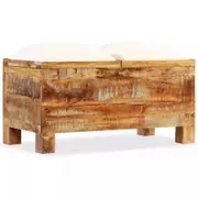 Storage Bench Solid Reclaimed Wood 80x40x40 cm
