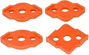 EUIOOVM 2set Woodworking Corner Routing Templates – Radii with Ease Easy to Plastic Corner Routing Templates for Woodworking, Orange