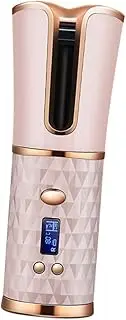 KALLORY 1pc Automatic Curling Cordless Hair Curler Lcd Timer Fast Heating for Effortless Curls Portable Usb Rechargeable Design for Travel Diy Hairstyles