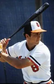 Baseball Cal Ripken Jr. Of The Baltimore Orioles In Batting 1982 OLD PHOTO