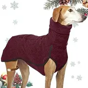 Dog Puffer Jacket with in-Built Harness, Water Resistant, Windproof Winter Vest Dog Drying Coat, Fleece Coat, Whippet Coats, Lurcher Cosy Fleece Jumper, Warm Polar Fleece Lining