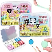 2 Sets Kneaded Eraser with 12Pcs Eraser Putty, Soft Rubber Kneadable Eraser Colorful Kneaded Erasers for Artists Drawing Brighten Your Sketches and Drawings Kneadable Eraser Eraser Putty Kneaded ERAS