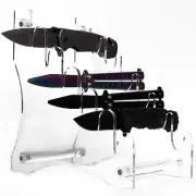 Knife Display Stand Counter-top Cutlery Storage Clear Acrylic Knife Rack Display