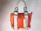 HILARY RADLEY WOMEN'S TAYLOR COATED CANVAS MINI TOTE HANDBAG, CITRUS ,NEW W/TAGS