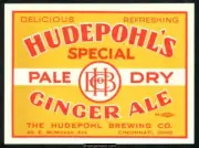 Hudepohl Brewing Co. Cincinnati, Ohio. Hudepohl's Special Pale Dry Ginger Ale