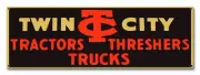 TWIN CITY TRACTORS THRESHERS TRUCKS 18" HEAVY DUTY USA MADE METAL FARM ADV SIGN