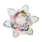 Hue Reflection Crystal Lotus Flower Anti-slip Sun Catcher Ornaments Home Decor