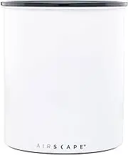 AirScape Coffee Storage Canister (1.1 kg Dry Beans) - Extra Large Kilo Size Food Storage Container, US patented Airtight Two Way Valve Lid Pushes Air Out to Preserve Freshness (Matte White)