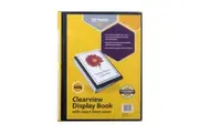 Marbig Clearview 100-Pocket Non-Refillable A4 File Display Book Folder Black