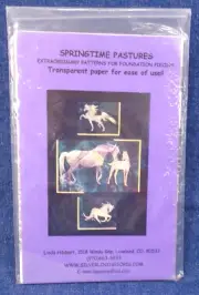 Springtime Pastures Horse Foundation Piecing Hibberd Quilted Hanging Pattern