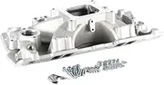 Intake Manifold EFI SBC 4150 Single Plane Fuel Injection Intake Manifold (Aluminum) Satin