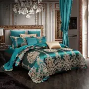 Luxury Bedding Set Bed Linen silk Cotton Duvet Cover Bed Sheet Set Pillowcases