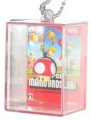 Nintendo Super Mario Bros. Figure In Box Mushroom Keychain