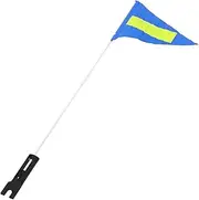BESPORTBLE Portable Fiberglass Bike Flag Pole Safety Flag for Bicycles Easy Install