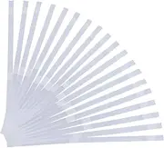 craspire Pack of 20 10mm Width Thermal Adhesive Strips for Repair Bookbinding, Mesh Spine, EVA Hot Melt Adhesive, Three-Point Positioning, Office Documents, Paper, Paperback