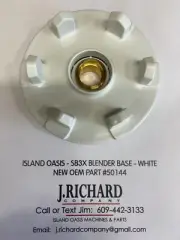 ISLAND OASIS SB3X MACHINE - BLENDER CUP BASE - WHITE - OEM PART #50144