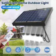 200W Waterproof LED Solar Floodlight Lámparas de pared For Garden Yard w/ Remote
