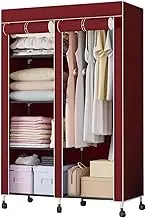 Portable Closet Portable Closet Iron Wardrobe Closet Stackable Storage Organiser for Hanging Portable Wardrobe On Wheels Clothes Closet Spacious