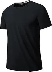 [Generic] Mens Long Sleeve T Shirts with Pocket Summer Ice Breathable Short Sleeve T Shirt Ice Round Neck Solid Sports Running Men's Quick Dry Suction Mens Shorts Athletic