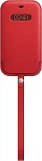 [Apple] Leather Sleeve with MagSafe (for iPhone 12 | 12 Pro) - (Product) RED