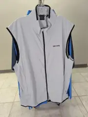 NWT MEN'S DUNNING GOLF FULL ZIP VEST, SIZE: 2XL, COLOR: PLANK (M16)
