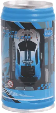 Techxtras Remote Control Car in a Can (Blue)