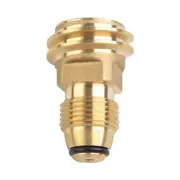 Converts Propane LP TANK POL Service Valve to QCC Outlet Brass Refill Adapter