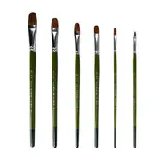 6pcs/set Nylon Oil Paint Brush Round Painting Brush For Watercolor,Oil,Acrylic Brush Pen Pincel Para Pintura Art Supplies