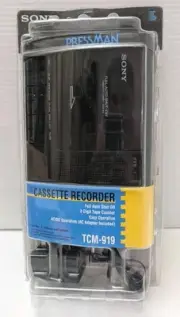 Sony TCM-919 Cassette Recorder Pressman Walkman NEW IN FACTORY
