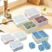Ice Cube Tray Silicone Ice Tray Cube Mold with Lid Stackable Multi-grid Creative