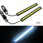 LUD 2pcs 20cm Car LED DRL Daylight Super Kit 12V Head Lamp Daytime Running White light