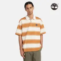 在飛比找momo購物網優惠-【Timberland】男款小麥色條紋短袖Polo衫(A42