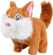 Squirrel Stuffed Animal, Interactive Walking Toy, 7.48x3.15x6.1 inch, Kids Electric Plush, Battery Operated, Child-Friendly and Safe, Ideal for Playtime, Gift, Yellow/Coffee/Gray