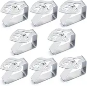 Stainless Steel Table Cloth Clips Table Fixing Clips,Stainless Steel Table Cloth Holders Tablecloth Picnic Table Clips (Leaf)