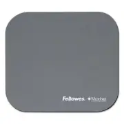 Fellowes Mouse Pad w/Microban, Nonskid Base, 9 x 8, Graphite